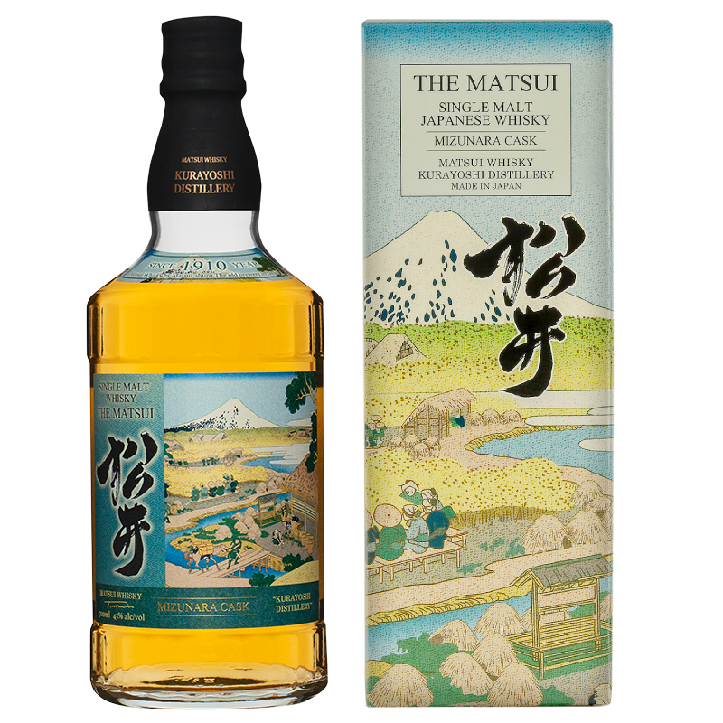 Matsui single malt whisky「Matsui Mizunara Limited design bottles for Duty-Free Shops」
